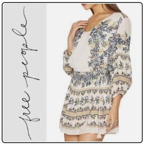 Free People Moonlight Drive Print Micro Mini Dress